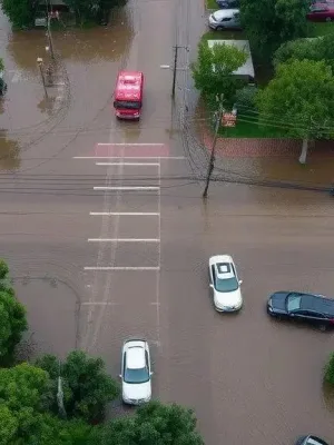 Houston August cold front flooding