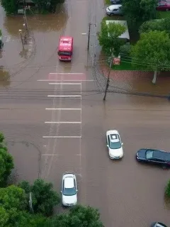 Houston August cold front flooding