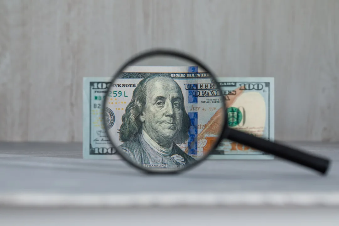 a dollar bill from Federal Reserve Rate Hike.