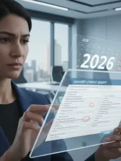 Person reviewing 2026 federal unemployment insurance claim forms on a tablet