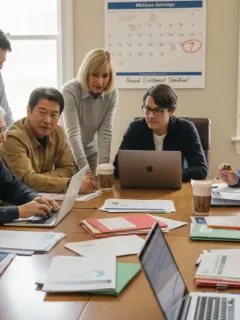 Seniors comparing 2026 Medicare Advantage plans before deadline.