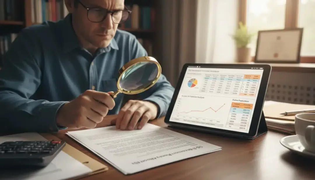 Person reviewing financial documents and tablet, symbolizing understanding of SSI changes