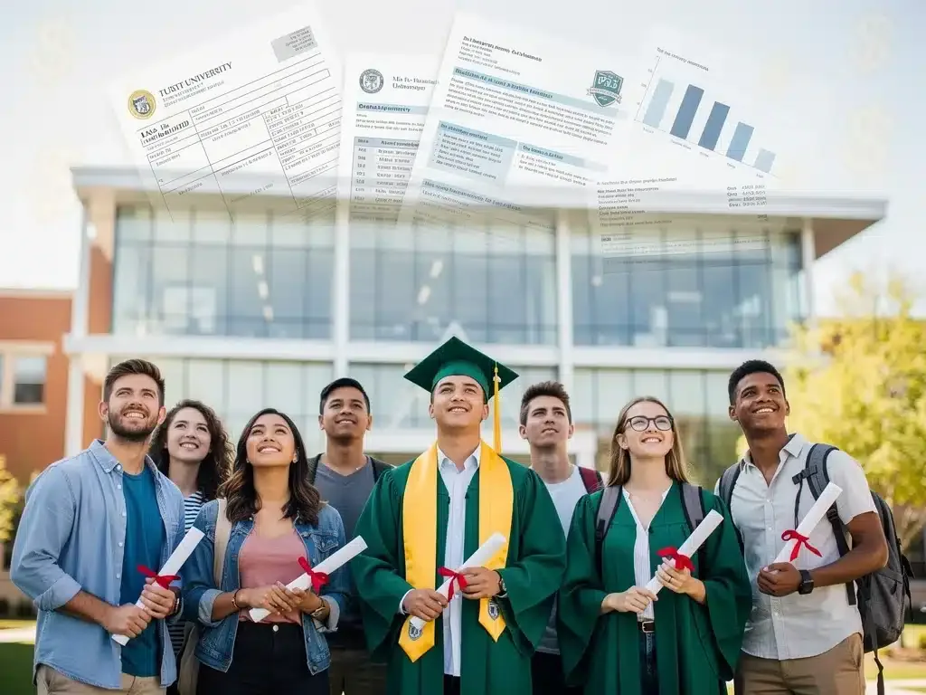 Hopeful students with diplomas, symbolizing the impact of federal student loan forgiveness programs.