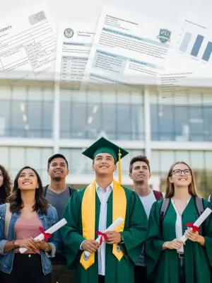 Hopeful students with diplomas, symbolizing the impact of federal student loan forgiveness programs.