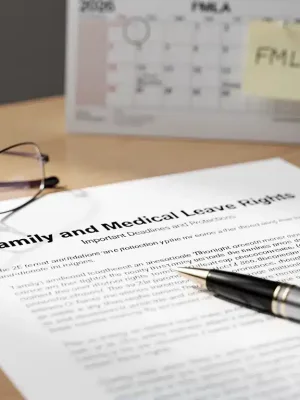 Understanding 2026 FMLA rights document and calendar