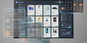 Digital marketplace with 2026 transparency law compliance documents
