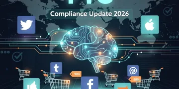FTC AI endorsement rules 2026 impact on social commerce campaigns