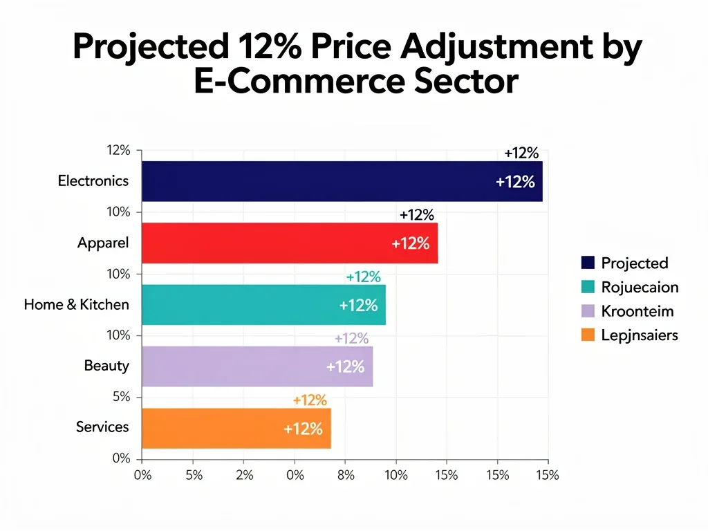 Chart illustrating the 12% e-commerce price recalibration due to new FTC ruling.