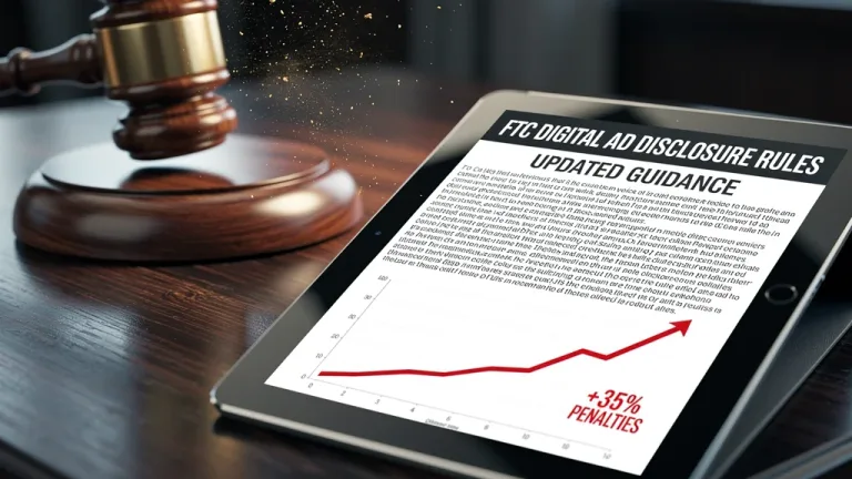 FTC digital ad disclosure rules 2026 impact on brands, penalty surge