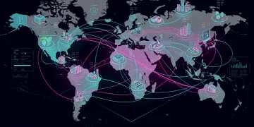 Global fashion supply chain network with digital traceability data