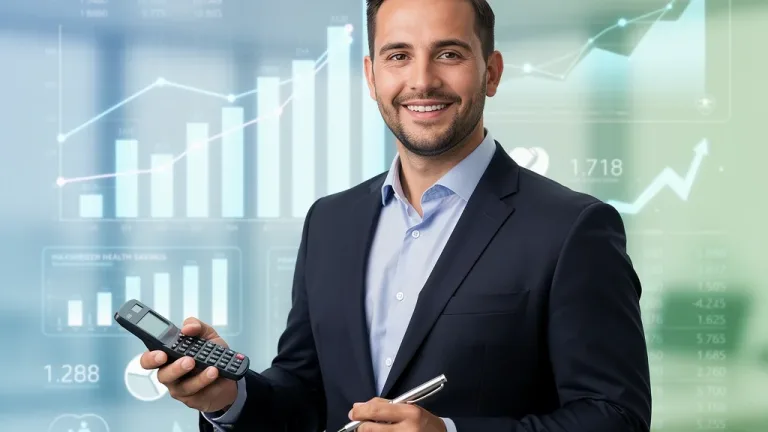 Man calculating 2026 HSA contributions for tax advantage
