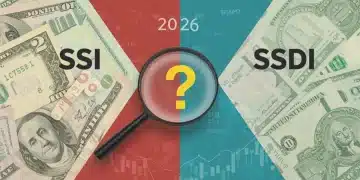 Detailed comparison of SSI versus SSDI federal benefits for 2026, highlighting financial differences.