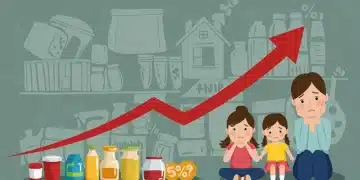 Inflation report showing CPI increase affecting household finances